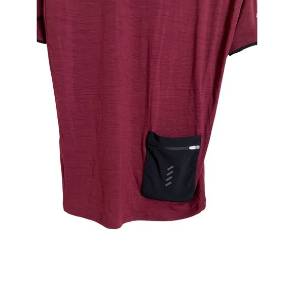La Passione Wool Blend Cycling Jersey Maroon Mens Small - Picture 6 of 7